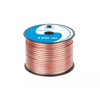 CABLETECH CCA 2,0 mm przewód głośnikowy 100 m czerwony/czarny
