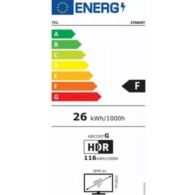 TCL 27G64 27-calowy monitor gamingowy QHD VA 165Hz