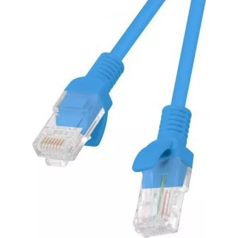 Lanberg 10-Pack Cat.5e UTP Patch Cable 2m Blue Fluke Passed