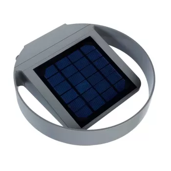 GreenBlue GB130 LED 3W Solar Round Wall Light - Czarny, IP65, czujnik ruchu PIR, 300lm