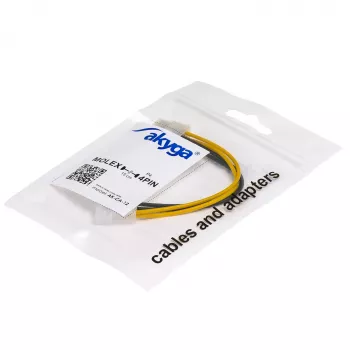 AKYGA AK-CA-12 Przewód adaptera zasilania Molex na P4 15cm
