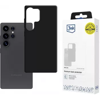 3mk Matt Case do Samsung Galaxy S25 Ultra – czarne etui TPU z technologią 3mk Absorber™