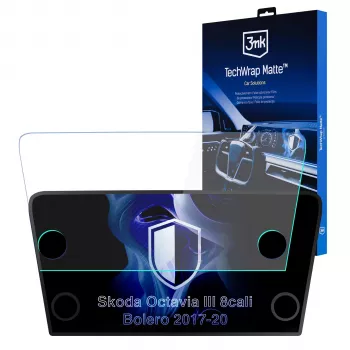 3MK PROTECTION Skoda Octavia III Bolero (2017-2020) TechWrap Matowa osłona ekranu dotykowego centrum