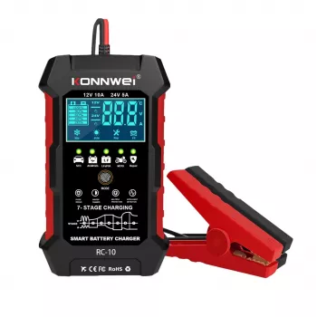 KONNWEI RC-10 12V/24V Tester Akumulatorów z Testem Rozruchu i Układu Ładowania