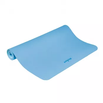 REBEL ACTIVE Blue TPE Mata do ćwiczeń 200x115x1 cm do jogi, pilatesu, fitness, gimnastyki