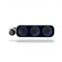 Xblitz R3 Rozdzielacz zasilania samochodowy z 3 gniazdami i 2 portami USB, 12V/24V, 120W, kabel 70cm, czarny