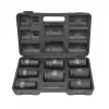 Zestaw nasadek udarowych głębokich AWTOOLS AW38855, 3/4 cala, 8-częściowy, metryczny, 24-41mm, Cr-Mo, 6-kątny, długi, czarny fosforanowany, DIN 3121, w walizce formowanej