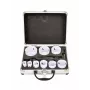 AWTOOLS Bimetalowy zestaw otwornic 19-64 mm, 13 sztuk, Black Line, metalowa walizka