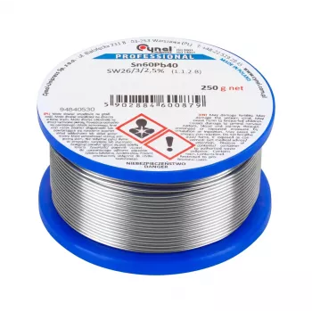 CYNEL Cyna w szpuli 3,0mm 250g Sn60Pb40 z topnikiem kalafoniowym