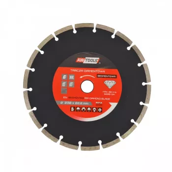 AWTOOLS AW45351 Diamentowa tarcza do szlifowania kubkowa 125 mm z segmentem turbo do betonu, muru, kamienia - szlifowanie na sucho, otwór 22,23 mm