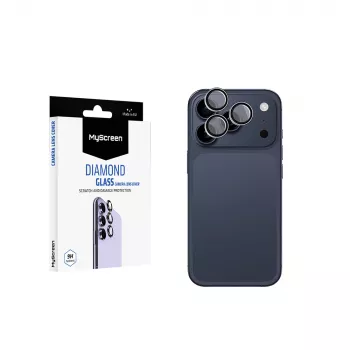 MyScreen Diamond Glass Osłonka na obiektyw aparatu do Apple iPhone 17 Pro - ultraczyste szkło hartowane 9H, odporne na zarysowania, łatwy montaż