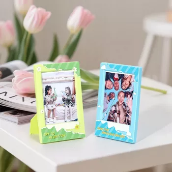 LOVEINSTANT 10 szt. Wielokolorowe plastikowe ramki na zdjęcia do Fujifilm Instax Mini 99, 12, 11, 40, 8, Evo, LiPlay, Link 2, Se