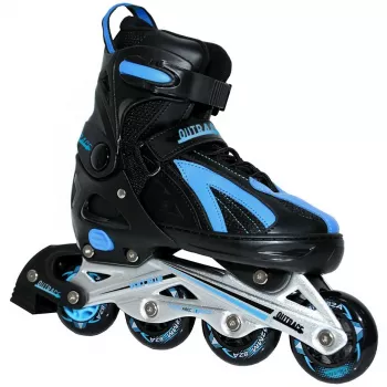 Wrotki inline Outrace Volt Blue, regulowane EU 40-43, czarno-niebieskie