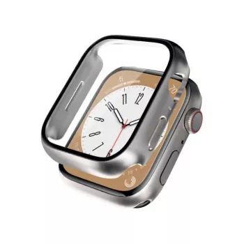 Crong Hybrydowa obudowa zegarka z hartowanym szkłem do Apple Watch 40mm - Starlight