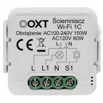 OXT T225 Mini Moduł ściemniacza Smart Wi-Fi 1-kanałowy Tuya