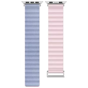 Beline Magnetic Pro Pasek do Apple Watch 38/40/41mm Różowy/Błękit Sierra