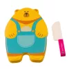 LEAN TOYS Zestaw edukacyjny deska do krojenia owoców i warzyw z nożem dla dzieci