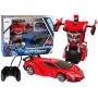 LEAN TOYS Samochód Robot 2-w-1 Zdalnie Sterowany Pojazd RC Czerwony