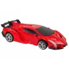 LEAN TOYS Samochód Robot 2-w-1 Zdalnie Sterowany Pojazd RC Czerwony