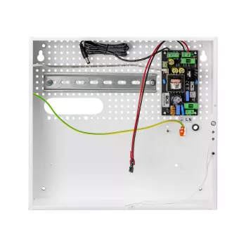 BCS ZA1206/UPS/F/KD 72W 12V DC 6A UPS zasilacz z ładowarką akumulatora do systemów bezpieczeństwa, obudowa metalowa, montaż na ścianie