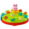LEAN TOYS Gra zręcznościowa Uderz marchewki młotkiem Skaczący królik