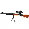 LEAN TOYS Zabawkowy karabin snajperski AK-528 z celownikiem, statywem, światłem i dźwiękiem