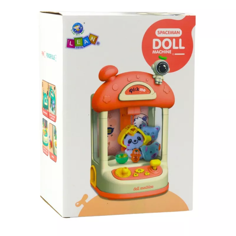 LEAN TOYS Niebieska maszyna do łapania pluszowych zabawek dla dzieci