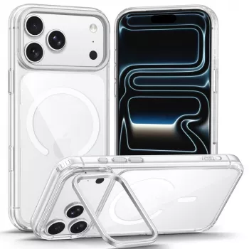TECH-PROTECT MAGSTAND MagSafe Clear Case z podstawką do iPhone 17 Pro Max / 18 Pro Max