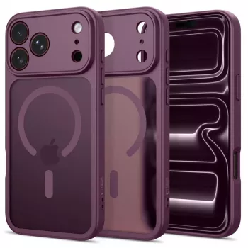 Tech-Protect Basicmag Etui MagSafe do iPhone 17 Pro / 18 Pro Matowa Ciemna Wiśnia