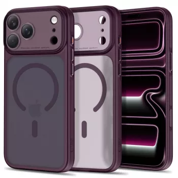 TECH-PROTECT MagPrime MagSafe etui do iPhone 17 Pro Max / 18 Pro Max - Matowa ciemna wiśnia