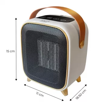 Adler AD 7762 Ceramiczny Nagrzewnica PTC z Pilotem, 2000W, Wyświetlacz LED, Oscylacja 45°, Timer 12h, Zabezpieczenie przed Przegrzaniem i Przechyleniem, Czarny