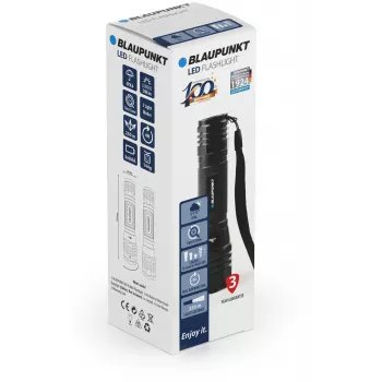 Blaupunkt BT-FL8060 latarka LED z zoomem, 300 lm (BLAUPUNKTBT-FL8060)