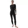 Damski termoaktywny T-shirt 4F F176 Deep Black Allover rozmiar M/L