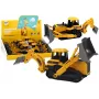 LEAN TOYS Gąsienicowa koparka pojazd budowlany z 2 łyżkami żółty