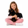 LEAN TOYS Pluszowy Koń Przytulanka Maskotka Czarny 40cm x 37cm