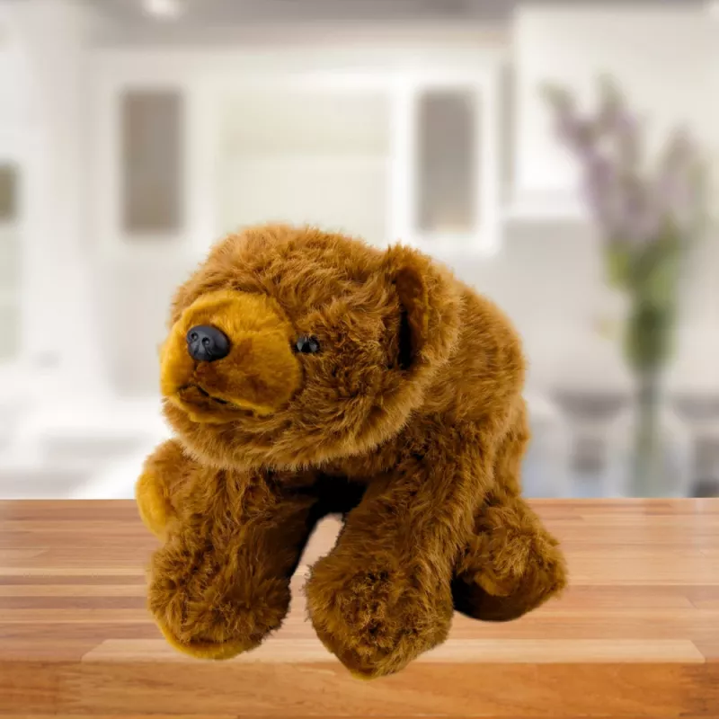 LEAN TOYS Pluszowa zabawka Miś brunatny Przytulanka 28 cm