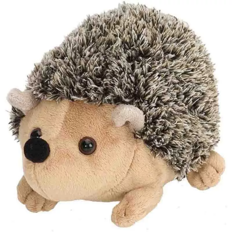 LEAN TOYS Pluszowy Jeż Maskotka Przytulanka Brązowy 17,5 cm