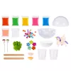 LEAN TOYS Zestaw do hodowli kryształów Terrarium Jednorożec DIY z oświetleniem LED