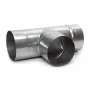 Ocynkowany stalowy trójnik do przewodu kominowego 107mm x 160mm 90°