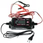 MW Power MW-SC4E 12V 4A Automatyczna 4-stopniowa ładowarka akumulatorów do akumulatorów kwasowo-ołowiowych AGM GEL MF 10-120Ah ze wskaźnikami LED, krokodylkami, wtyczką EU