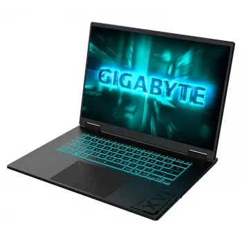 GIGABYTE A16 16 inch 165Hz Laptop do gier - AMD Ryzen 7 260, 32GB RAM, 512GB SSD + 1TB HDD, NVIDIA GeForce RTX 5060, bez systemu