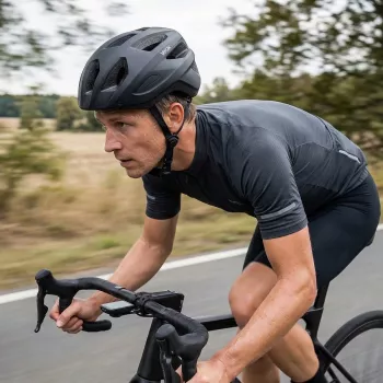 Vayox Kask Active Matowy Czarny Kask Rowerowy z LED M