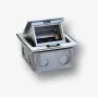 BACHMANN Mini Countertop Box 3M - Blatowa puszka do montażu standardowych gniazd 22,5x45 mm (45x45 mm), uchylna, biała