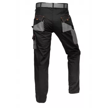 NEO Tools 81-238-XXXL Spodnie ochronne, szary/czarny/pomarańczowy, tkanina elastyczna, 9 kieszeni, EN ISO 13688
