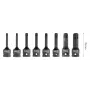 NEO Tools 10-257 219-elementowy zestaw nasadek z grzechotkami, bitami i kluczami imbusowymi w walizce formowanej, 1/4 cala, 3/8 cala, 1/2 cala