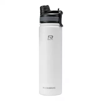ROCKBROS Termiczna butelka rowerowa 650 ml Biała