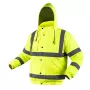 NEO TOOLS Kurtka robocza bomber o wysokiej widoczności, lekko ocieplana, fluorescencyjny żółty, rozmiar S
