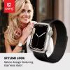 Crong Milano Steel - Pasek ze stali nierdzewnej do Apple Watch 44/45/46/49 mm (czarny)