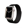 Crong Milano Steel - Pasek ze stali nierdzewnej do Apple Watch 44/45/46/49 mm (czarny)