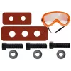 LEAN TOYS Zestaw majsterkowicza z paskiem, wiertarką, śrubokrętem, szczypcami, młotkiem - 12-częściowy zestaw narzędzi zabawkowych dla dzieci